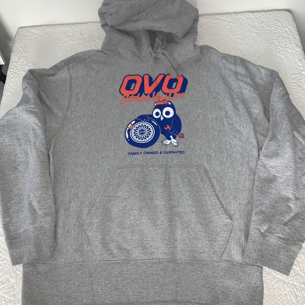 DRAKE OCTOBERS VERY OWN OVO OG Mechanic Owl Hoodie‎ Size Large Family Owned